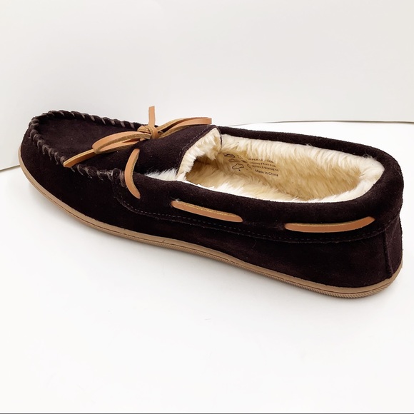 🆕{J. Crew} Suede Faux-Shearling Moccasins - Picture 3 of 16